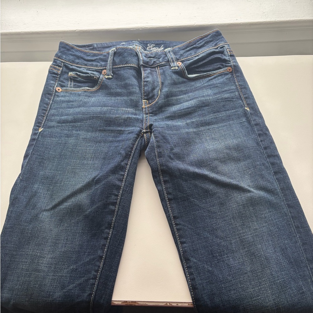 American Eagle Outfitters Classic Blue Straight Leg Jeans